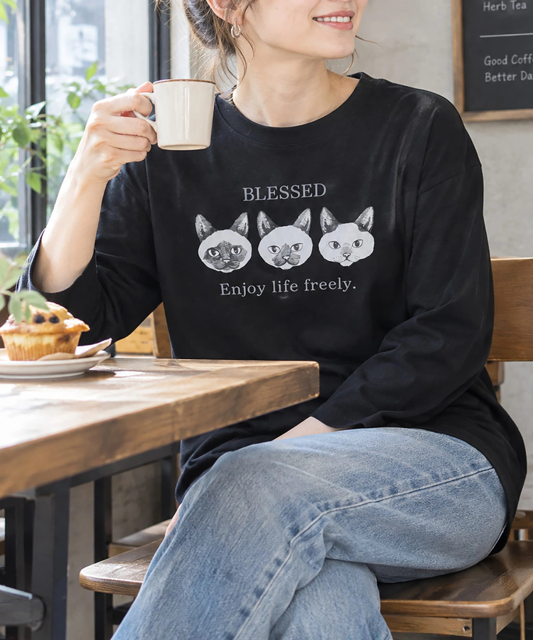 CORISCO(コリスコ) |CORISCOアニマルフェイス柄ロンTEE(MENS/WOMENS)