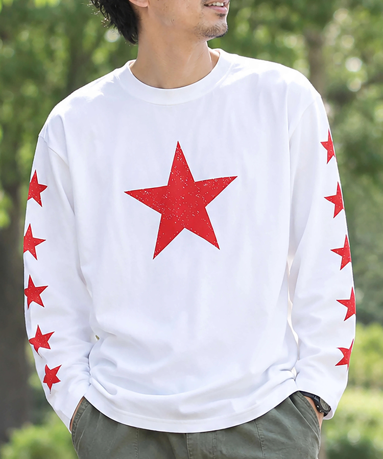 CORISCO(コリスコ) |CORISCOスター柄ロンTEE(MENS/WOMENS)
