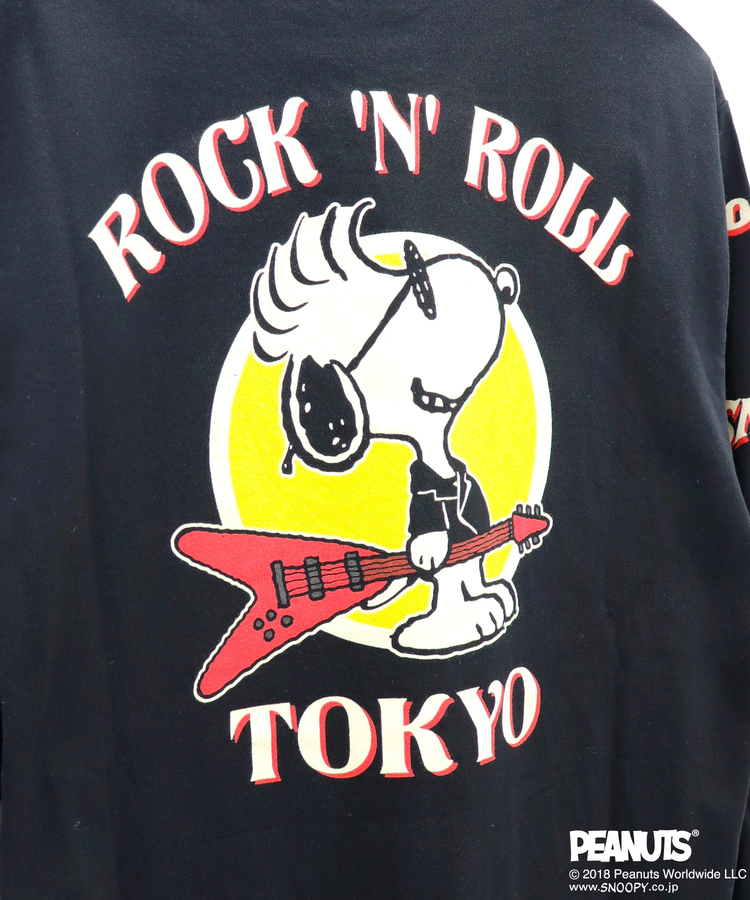 Sb Peanuts Rock N Roll Snoopy ロングスリーブ Tシャツ ファッション通販 Sanko Bazaar サンコーバザール