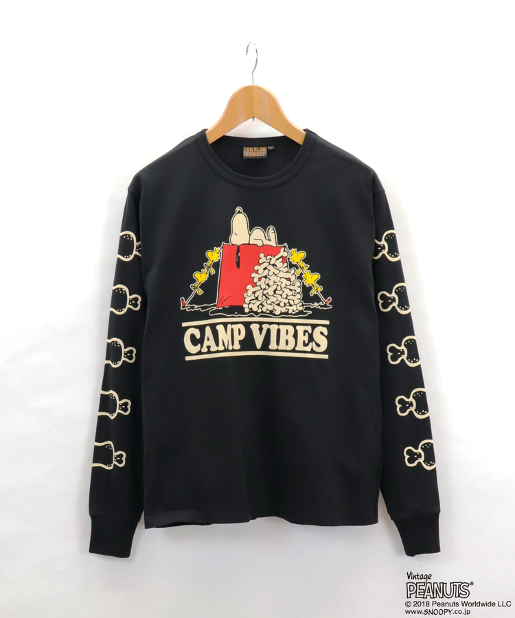 Sb Peanuts Camp Vibes Snoopy ロングスリーブ Tシャツ ファッション通販 Sanko Bazaar サンコーバザール