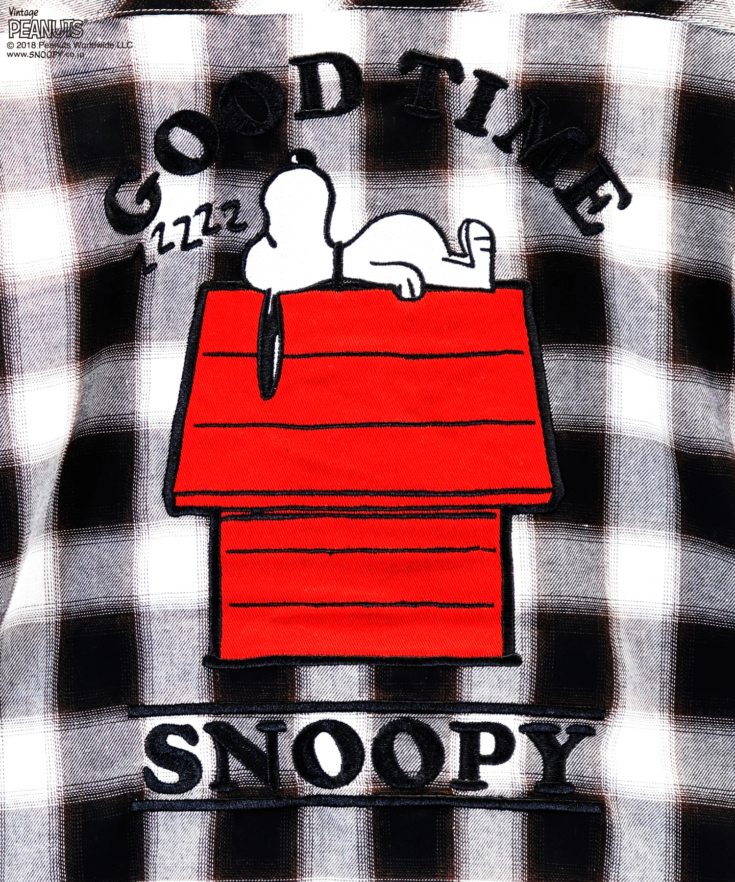 Sb Peanuts Goodtime Snoopy Ss チェックシャツ ファッション通販 Sanko Bazaar サンコーバザール