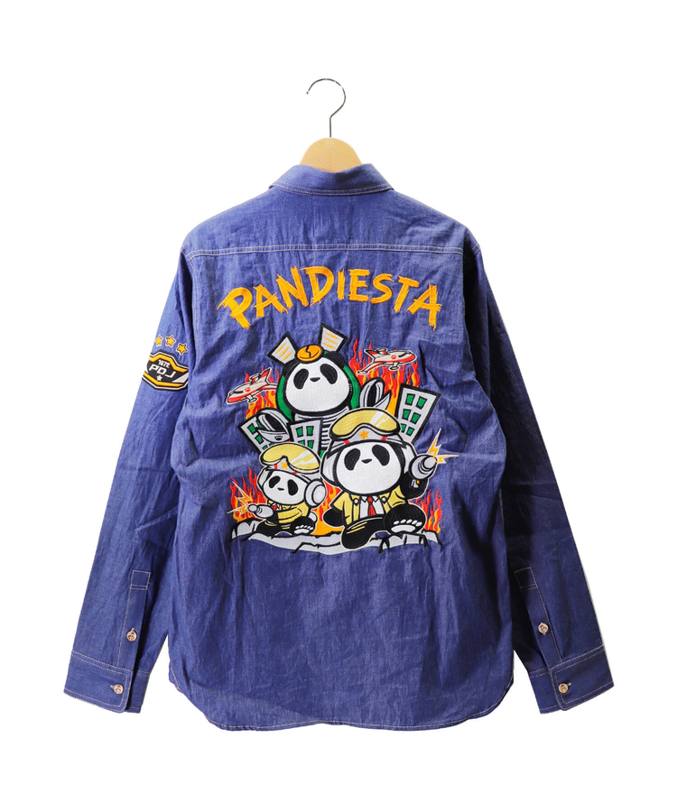 PANDIESTA(パンディエスタ) |SB 熊猫謹製 宇宙警備隊 コットン L/Sシャツ(541852)