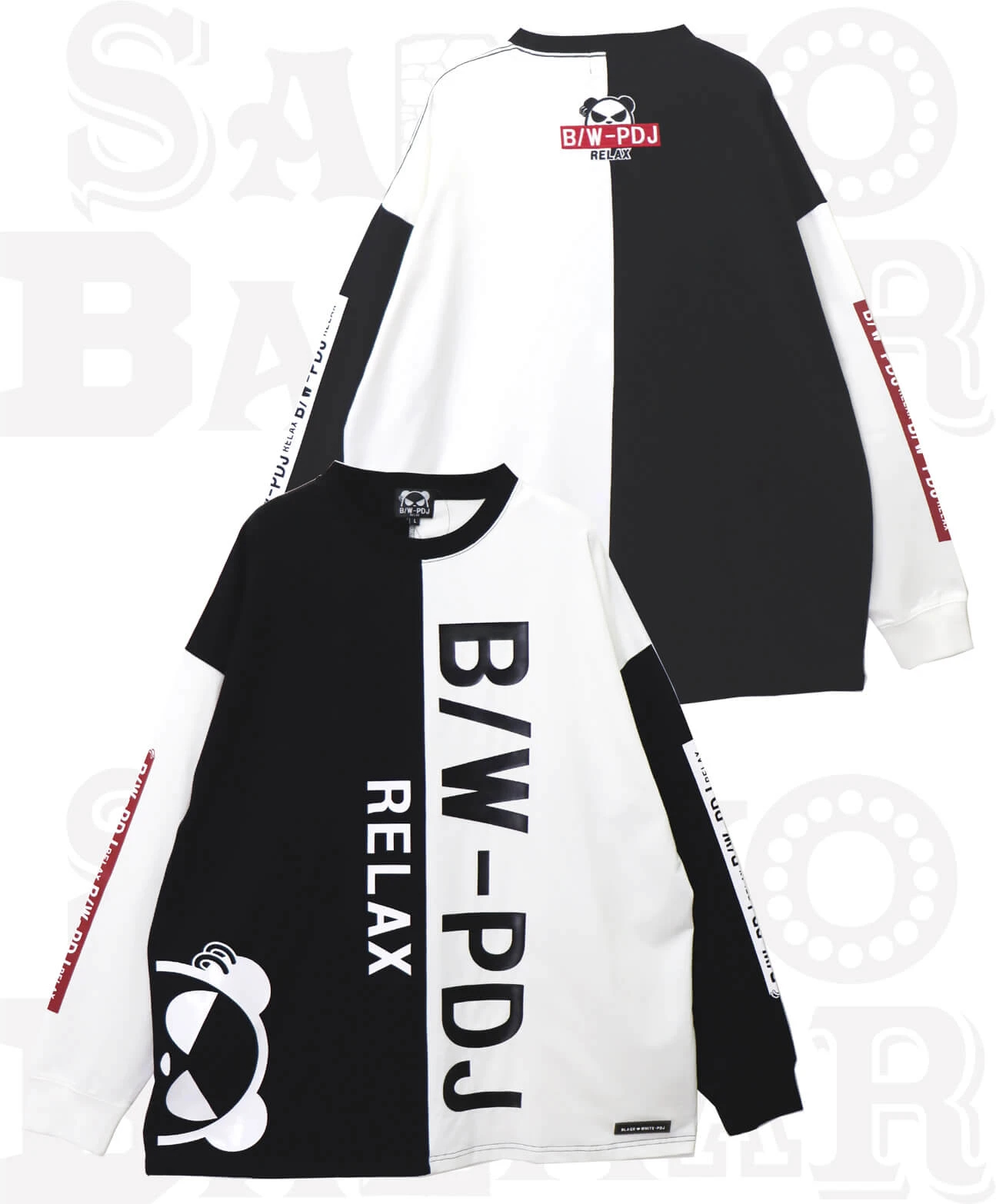 SB B/W-PDJ ツートンロゴ BIG L/STee(592851)｜ファッション通販 SANKO 
