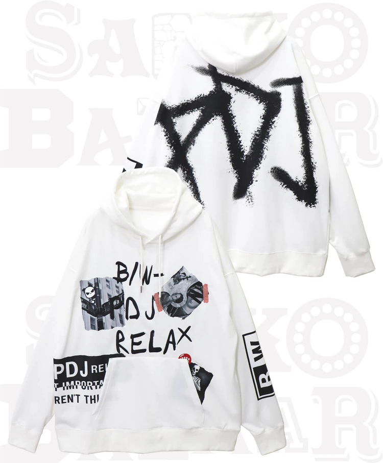 SB B/W-PDJ ポートレイト BIG HOODED SWEAT(592852)｜ファッション通販