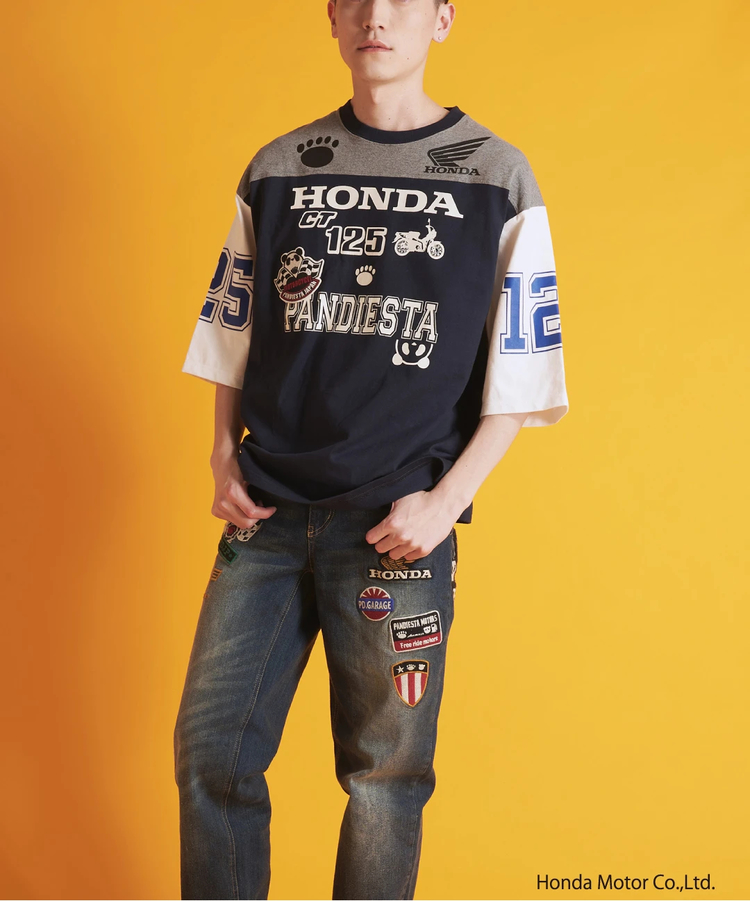 SB Honda×Pandiesta CT125 フットボール S/STee コラボ企画