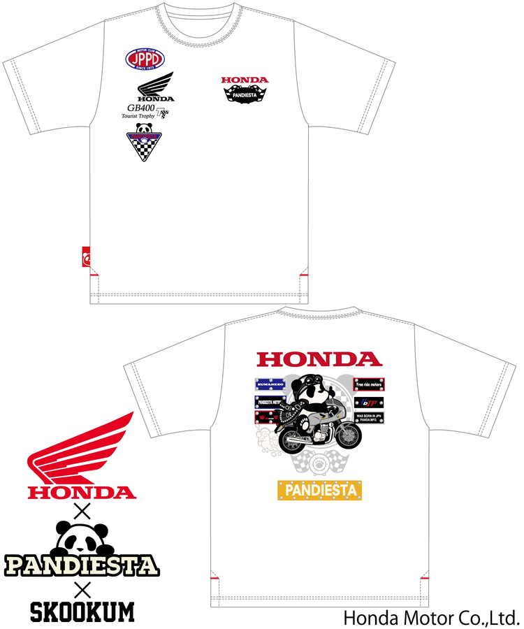 SB Honda×Pandiesta GB400T.T. S/STee コラボ企画(523502 ...