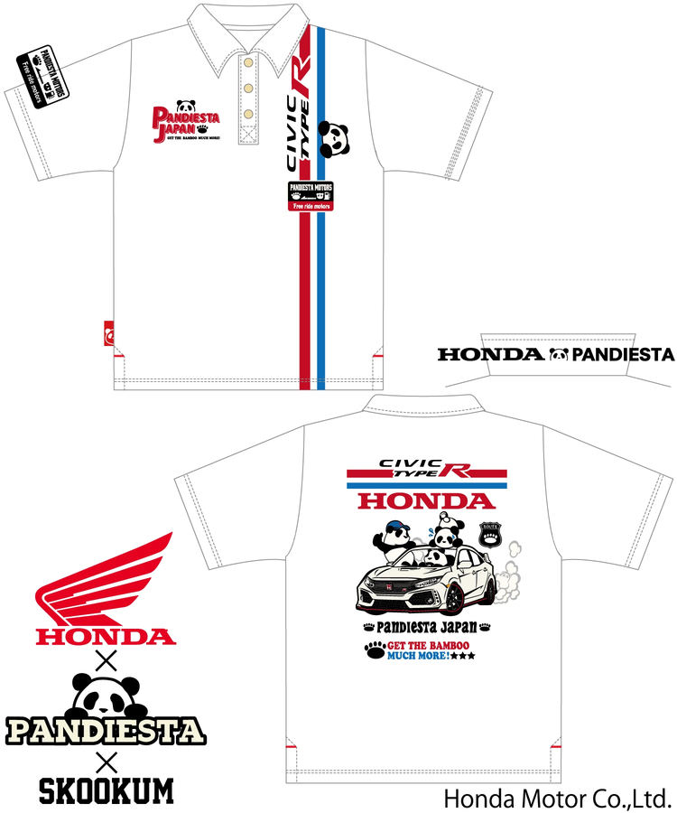 SB Honda×Pandiesta CIVIC TYPE-R S/Sポロシャツ コラボ企画(523505