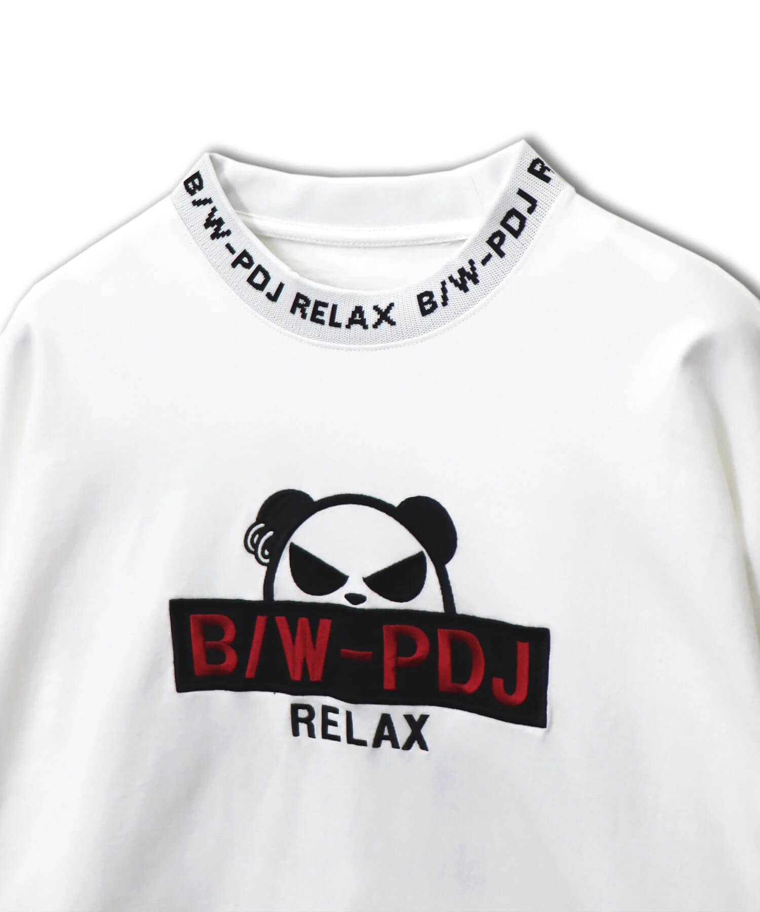 SB B/W-PDJ 襟ジャガード バンダナ柄 ルーズ L/STee(533855
