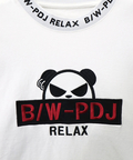 PANDIESTA(パンディエスタ) |SB B/W-PDJ  襟ジャガード バンダナ柄 ルーズ L/STee(533855)