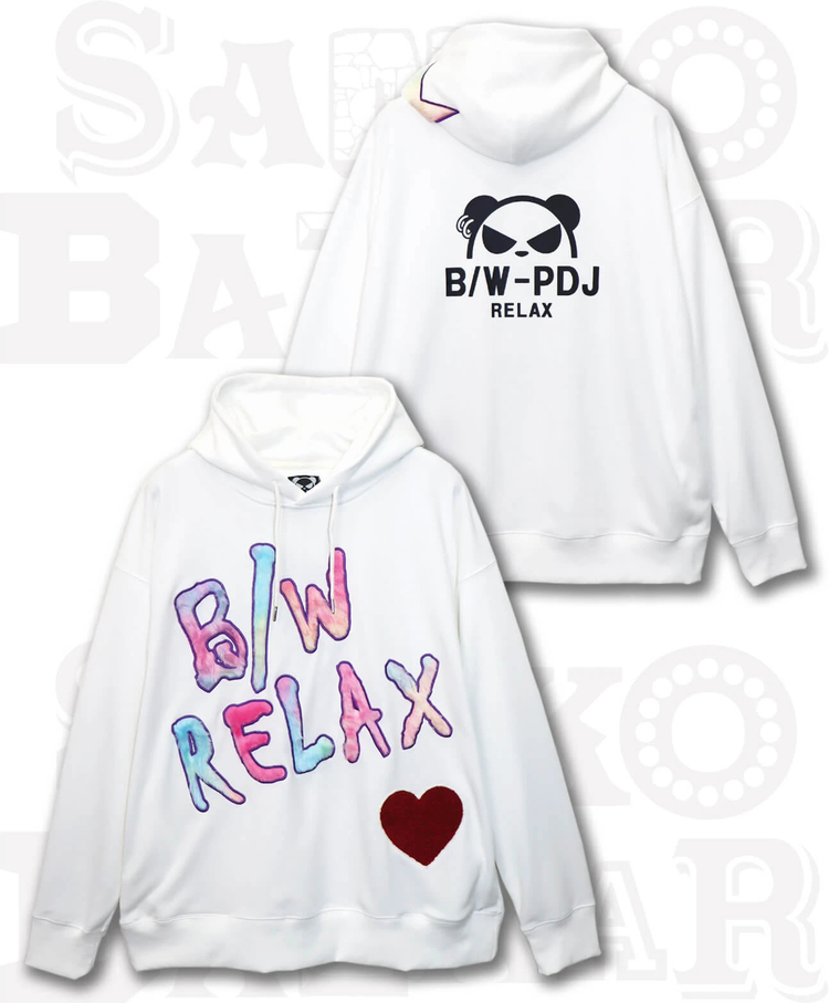 PANDIESTA(パンディエスタ) |SB B/W-PDJ  フェイクファーロゴ ルーズ プルパーカー(533858)
