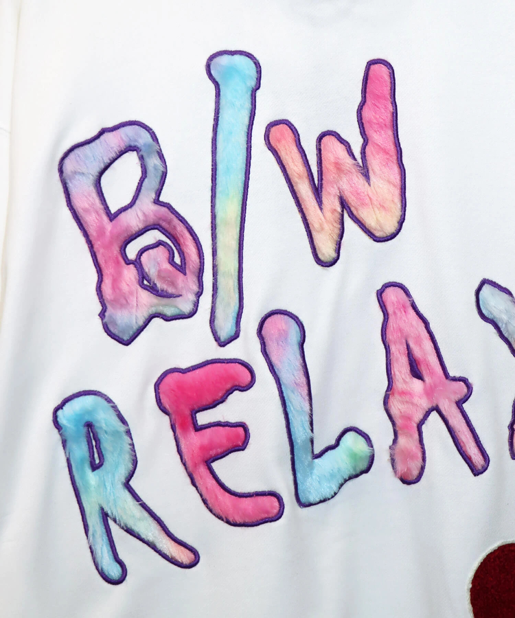 PANDIESTA(パンディエスタ) |SB B/W-PDJ  フェイクファーロゴ ルーズ プルパーカー(533858)