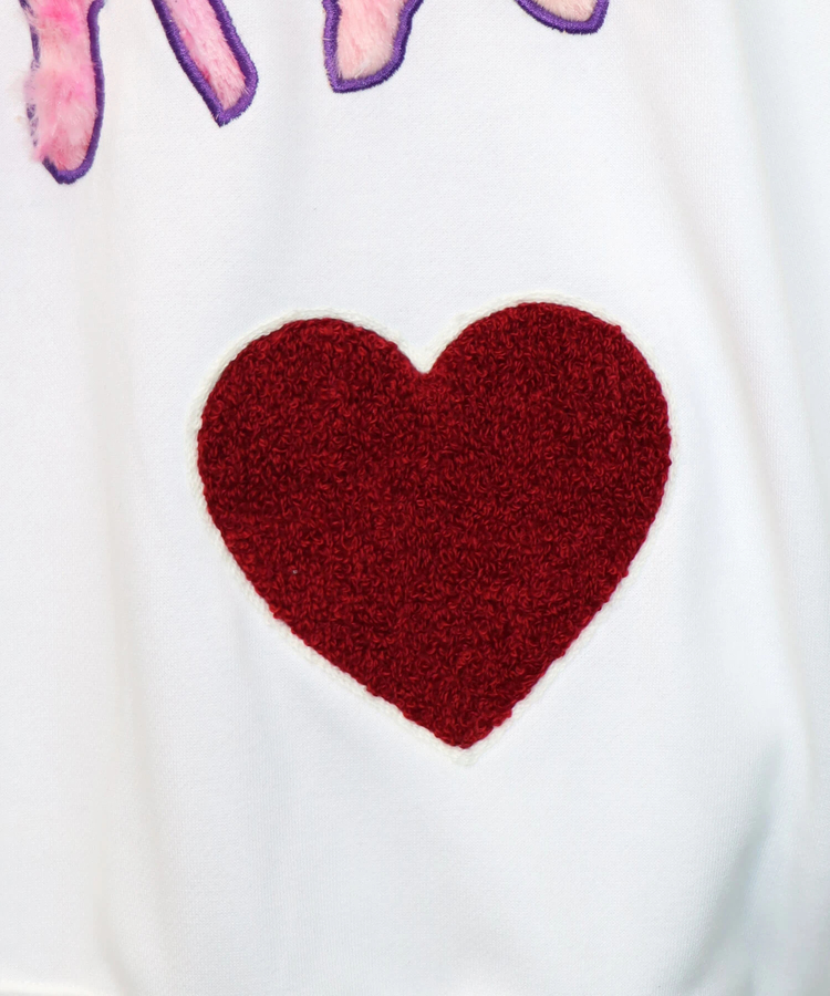 PANDIESTA(パンディエスタ) |SB B/W-PDJ  フェイクファーロゴ ルーズ プルパーカー(533858)