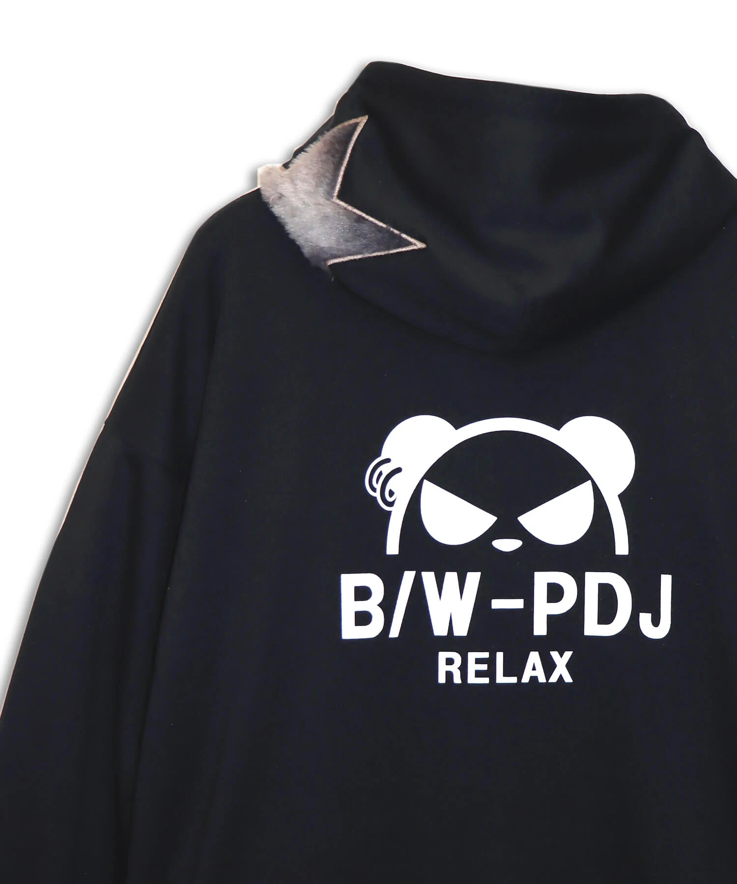 B/W-PDJ RELAXシリーズ ファーアップリケルーズパーカー◇PANDIESTA