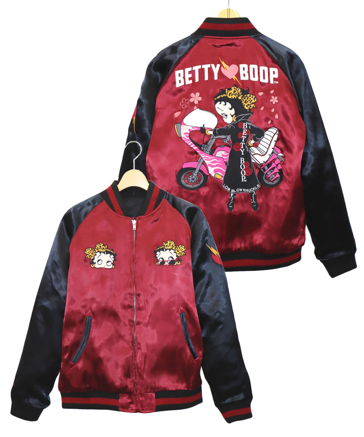 SB BETTYBOOP LBK ヤンキー 特攻 BETTY リバーシブルブルゾン(533871