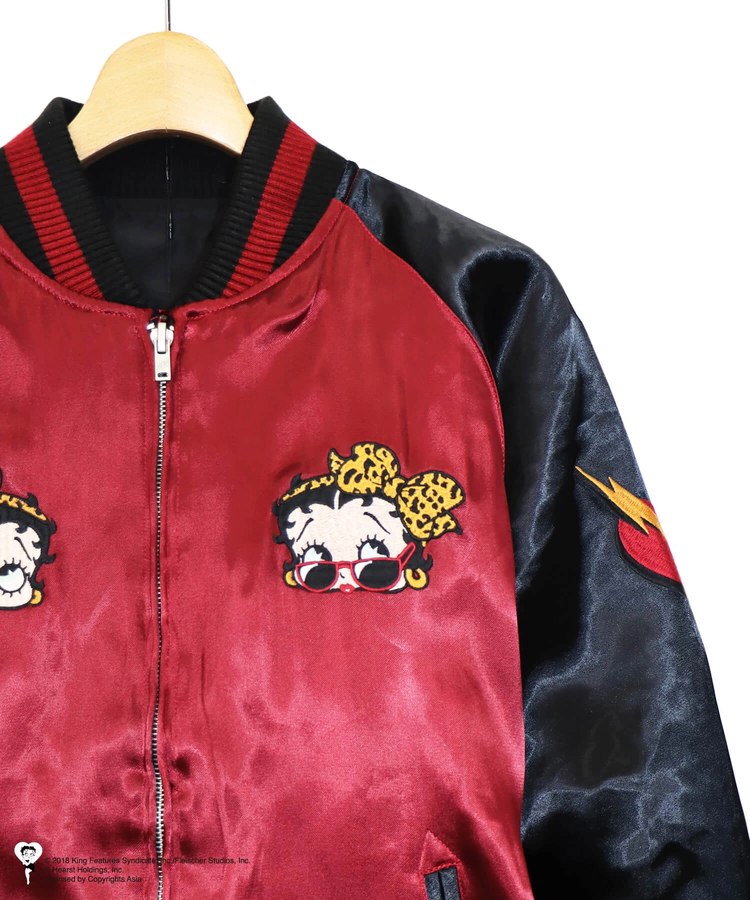 SB BETTYBOOP LBK ヤンキー 特攻 BETTY リバーシブルブルゾン(533871 