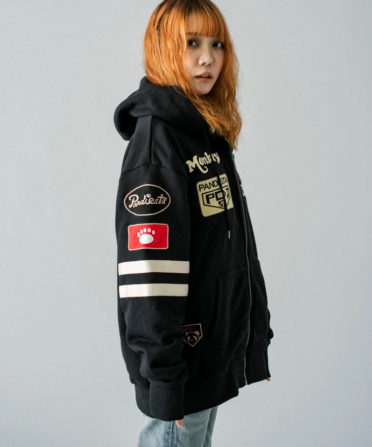 PANDIESTA(パンディエスタ) |SB Honda×Pandiesta Monkey125 レトロ フルジップパーカー コラボ企画(533506)