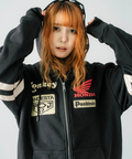 PANDIESTA(パンディエスタ) |SB Honda×Pandiesta Monkey125 レトロ フルジップパーカー コラボ企画(533506)