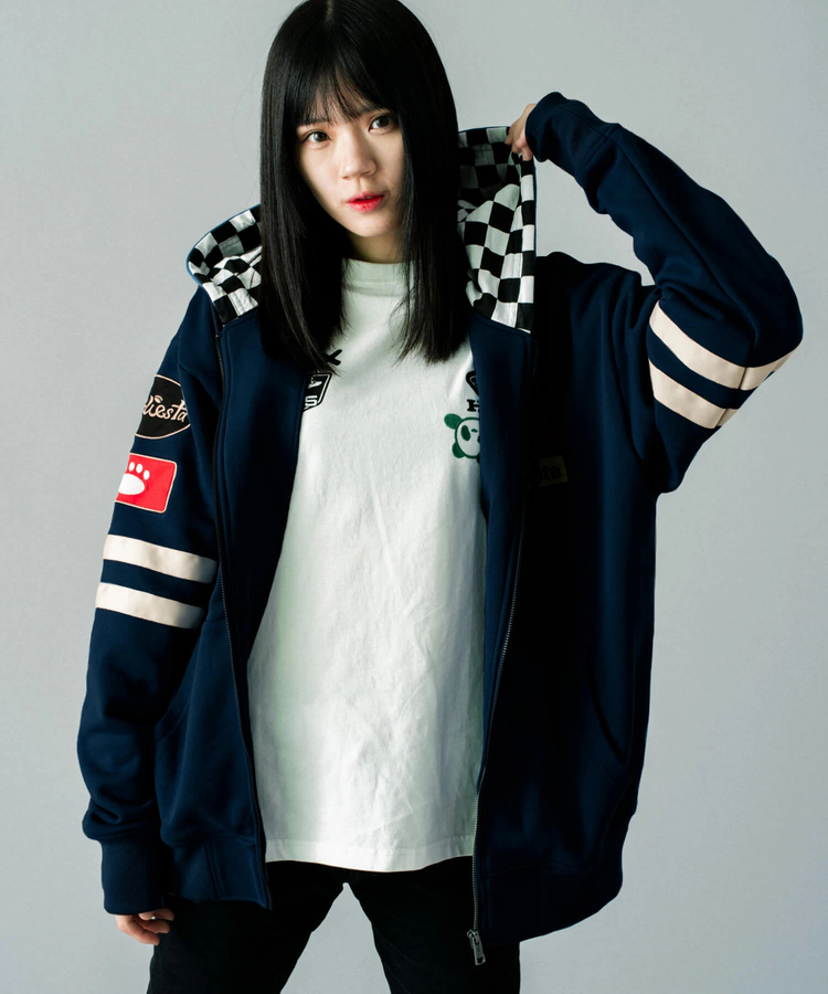 PANDIESTA(パンディエスタ) |SB Honda×Pandiesta Monkey125 レトロ フルジップパーカー コラボ企画(533506)