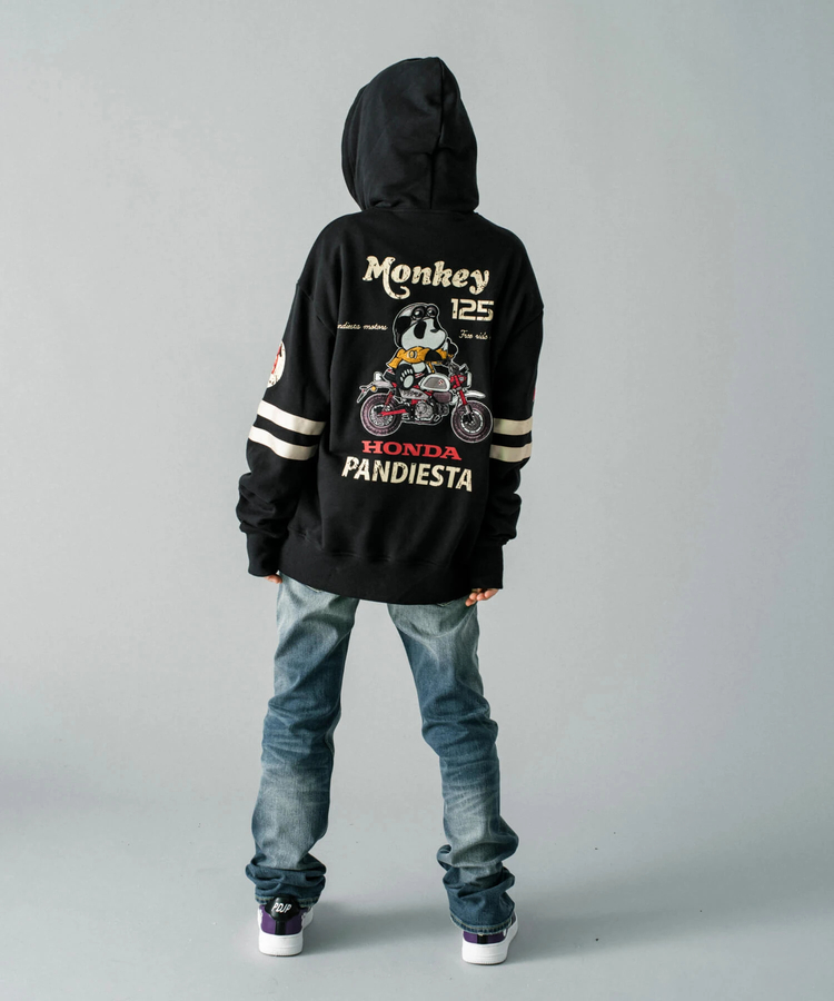 PANDIESTA(パンディエスタ) |SB Honda×Pandiesta Monkey125 レトロ フルジップパーカー コラボ企画(533506)
