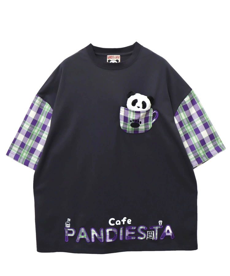 SB PANDIESTA PND CAFE ぬいぐるみ付 BIG S/S Tee(554470 