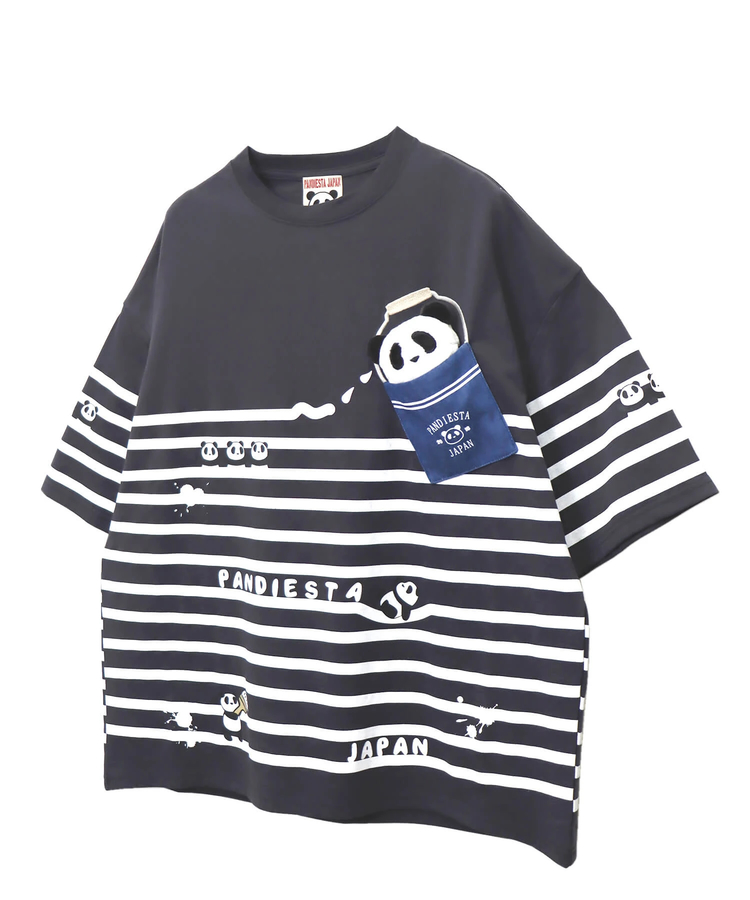 PANDIESTA(パンディエスタ) |SB PANDIESTA ボーダー ぬいぐるみ付 BIG S/S Tee(554472)