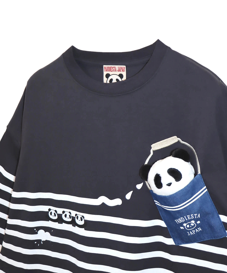 PANDIESTA(パンディエスタ) |SB PANDIESTA ボーダー ぬいぐるみ付 BIG S/S Tee(554472)