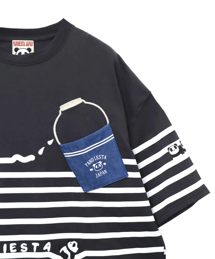 PANDIESTA(パンディエスタ) |SB PANDIESTA ボーダー ぬいぐるみ付 BIG S/S Tee(554472)