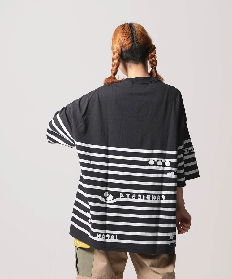 PANDIESTA(パンディエスタ) |SB PANDIESTA ボーダー ぬいぐるみ付 BIG S/S Tee(554472)