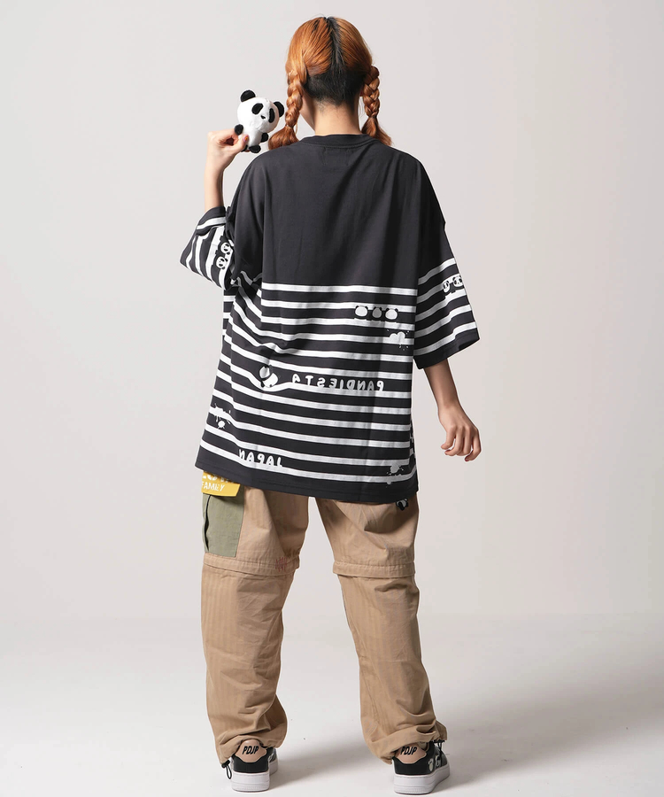 PANDIESTA(パンディエスタ) |SB PANDIESTA ボーダー ぬいぐるみ付 BIG S/S Tee(554472)