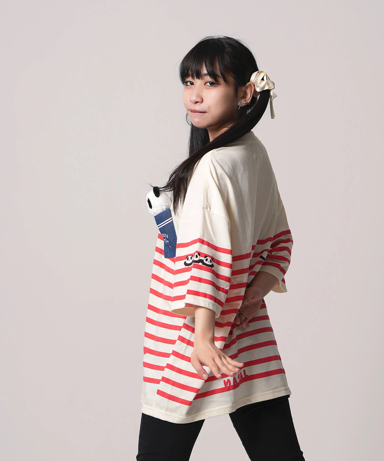 PANDIESTA(パンディエスタ) |SB PANDIESTA ボーダー ぬいぐるみ付 BIG S/S Tee(554472)