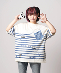 PANDIESTA(パンディエスタ) |SB PANDIESTA ボーダー ぬいぐるみ付 BIG S/S Tee(554472)