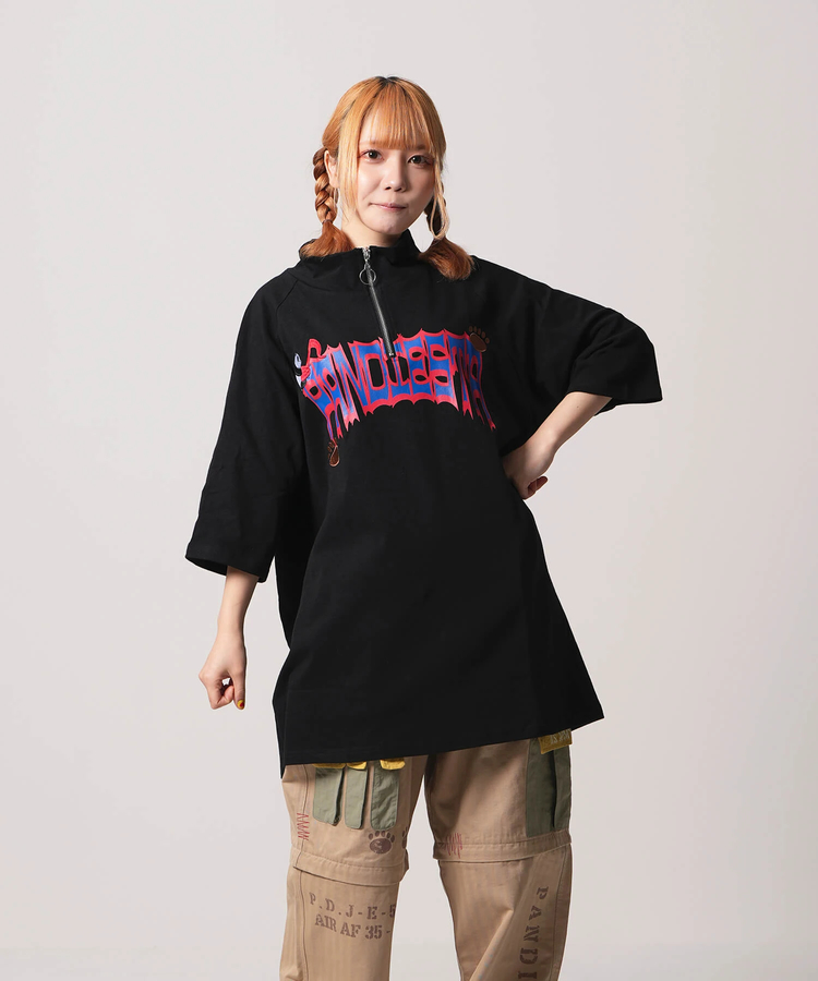 PANDIESTA(パンディエスタ) |SB PANDIESTA パンダさん ハーフジップ S/S Tee(554101)