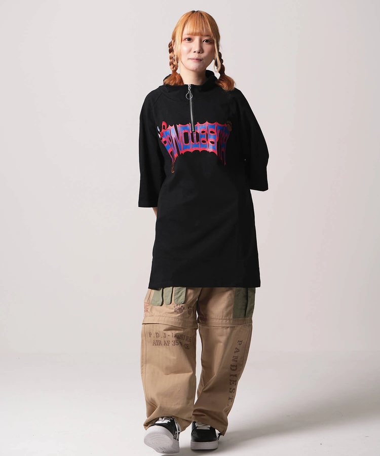 PANDIESTA(パンディエスタ) |SB PANDIESTA パンダさん ハーフジップ S/S Tee(554101)
