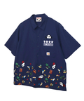 PANDIESTA(パンディエスタ) |SB 熊猫印 ワールドトラベル パンダ 裾刺繍 S/S ボタンシャツ(554201)