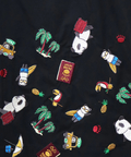 PANDIESTA(パンディエスタ) |SB 熊猫印 ワールドトラベル パンダ 裾刺繍 S/S ボタンシャツ(554201)