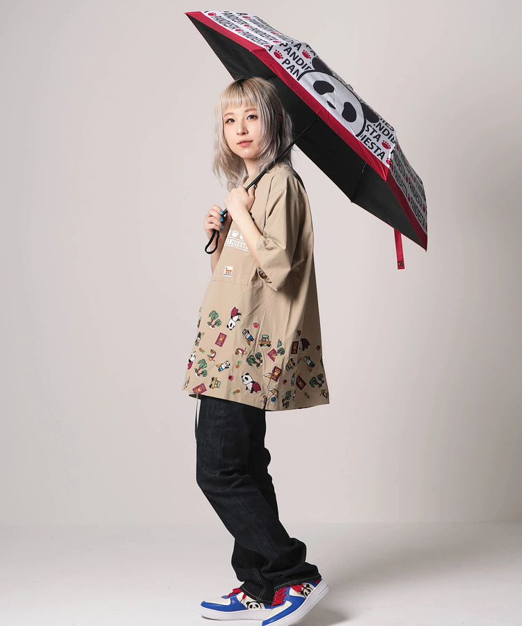 PANDIESTA(パンディエスタ) |SB 熊猫印 ワールドトラベル パンダ 裾刺繍 S/S ボタンシャツ(554201)
