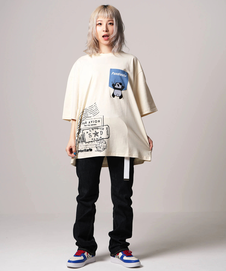 SB PANDIESTA ぶら下がりパンダ S/S Tee(554956)｜ファッション