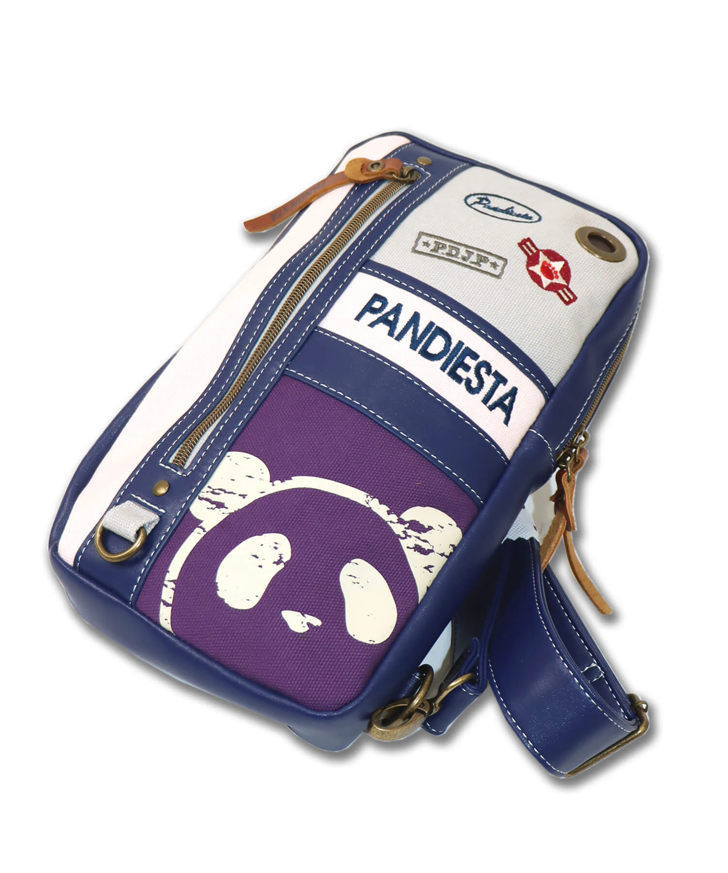 SB 熊猫謹製 カラフル帆布 ワンショルダー ボディバッグ(554150 