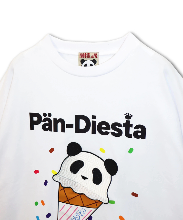 SB 小さいサイズ PANDIESTA パンダさん アイスクリーム S/S Tee