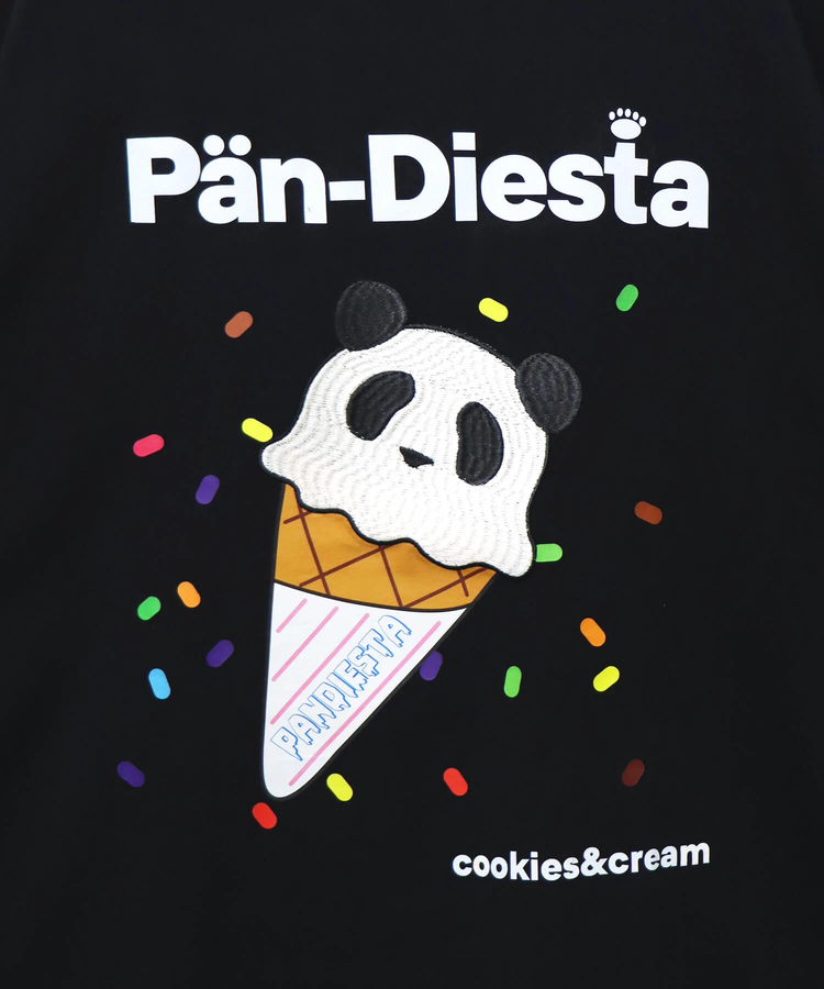 SB 小さいサイズ PANDIESTA パンダさん アイスクリーム S/S Tee