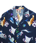 PANDIESTA(パンディエスタ) |SB 熊猫謹製 アクアリウム パンダ ちりめん アロハ シャツ(554208)