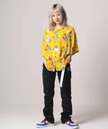 PANDIESTA(パンディエスタ) |SB 熊猫謹製 アクアリウム パンダ ちりめん アロハ シャツ(554208)