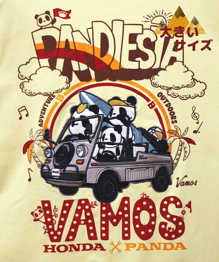 PANDIESTA(パンディエスタ) |SB 大きいサイズ Honda Pandiesta VAMOS GO TO Tee(554501K)
