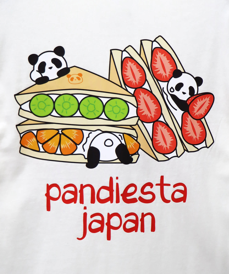 SB PANDIESTA フルーツ＆パンダ ロングスリープ Tシャツ(564350