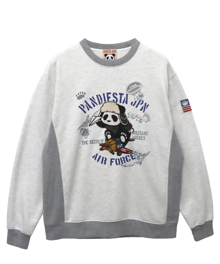 PANDIESTA(パンディエスタ) |SB 熊猫謹製 エアプレーパンダ バイカラー クルー スウェット(564855 MENS)