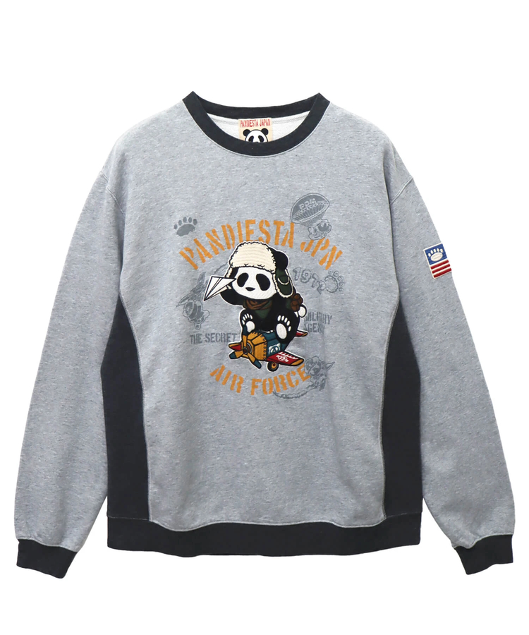 PANDIESTA(パンディエスタ) |SB 熊猫謹製 エアプレーパンダ バイカラー クルー スウェット(564855 MENS)