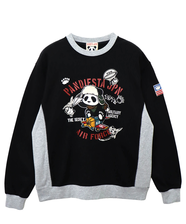 PANDIESTA(パンディエスタ) |SB 熊猫謹製 エアプレーパンダ バイカラー クルー スウェット(564855 MENS)