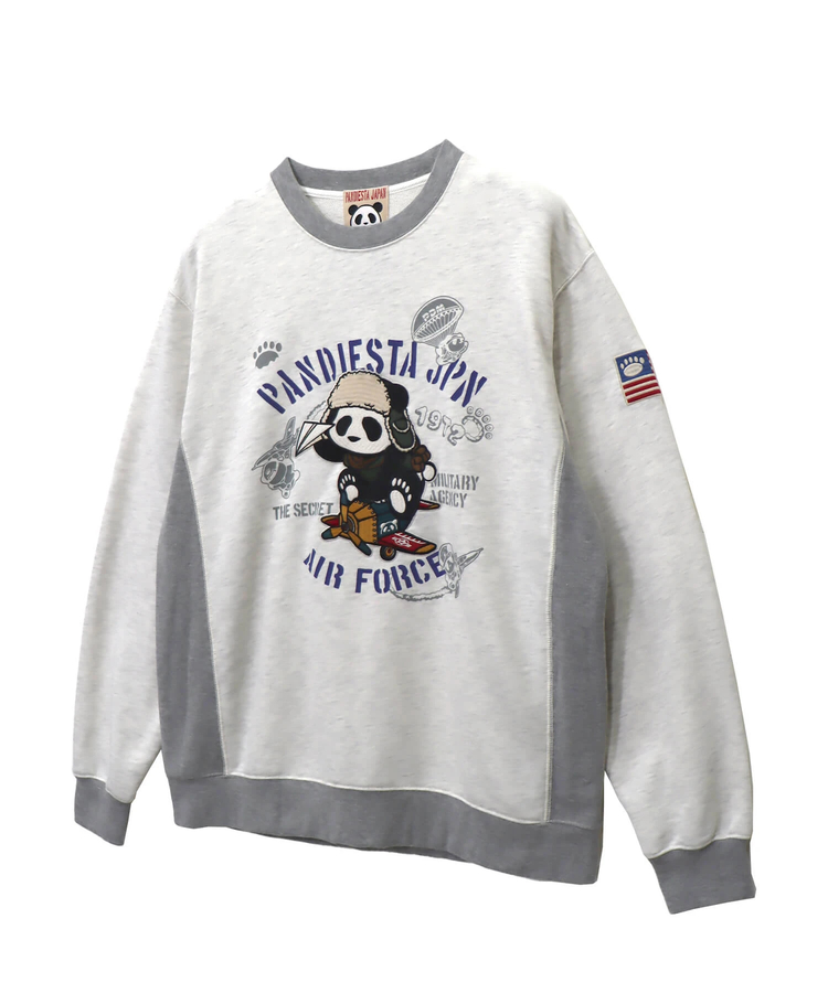PANDIESTA(パンディエスタ) |SB 熊猫謹製 エアプレーパンダ バイカラー クルー スウェット(564855 MENS)