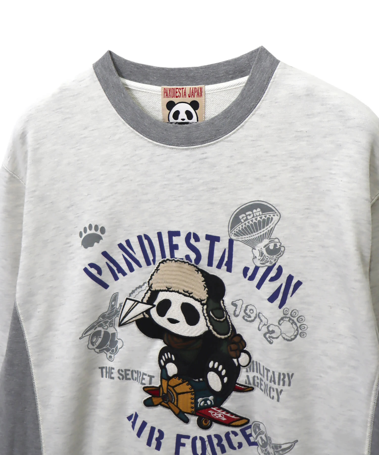 PANDIESTA(パンディエスタ) |SB 熊猫謹製 エアプレーパンダ バイカラー クルー スウェット(564855 MENS)