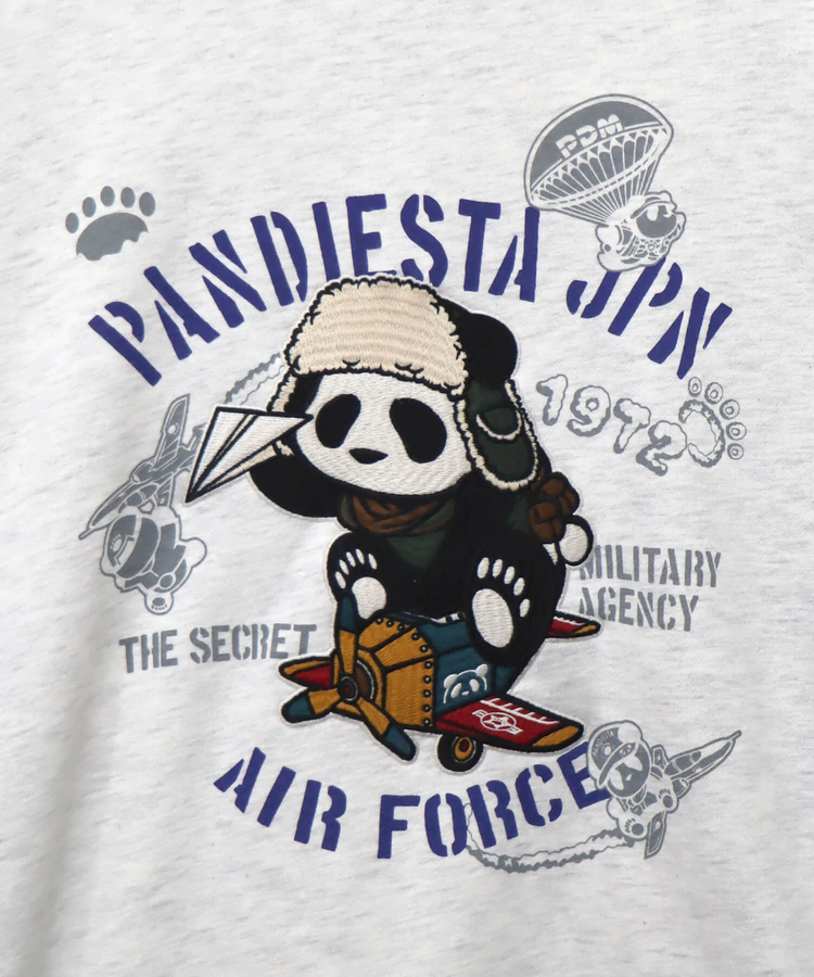 PANDIESTA(パンディエスタ) |SB 熊猫謹製 エアプレーパンダ バイカラー クルー スウェット(564855 MENS)